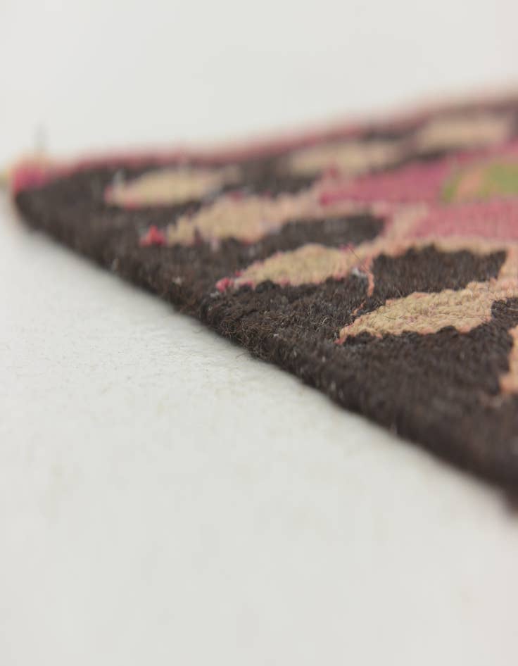 Detail image of  4' 9 x 9' 2  Hand Woven Kilim Fars Wool Runner Rug