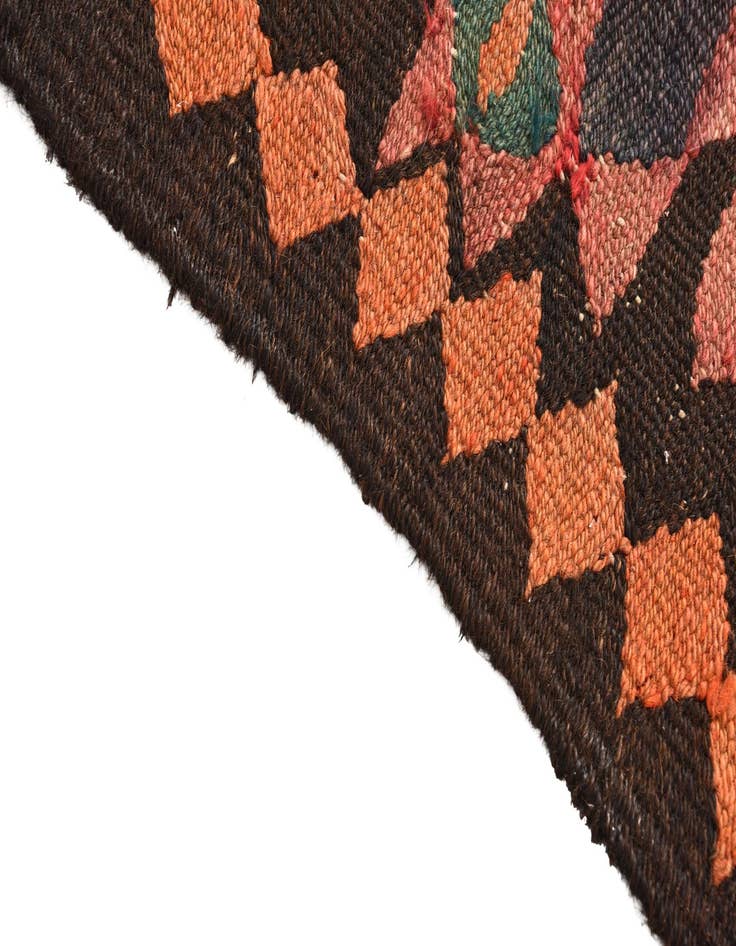 Detail image of  4' 7 x 9' 5  Hand Woven Kilim Fars Wool Runner Rug