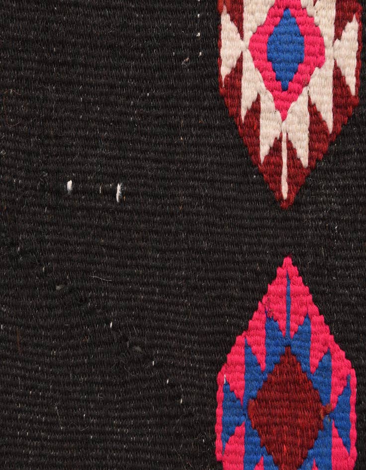 Detail image of  3' 4 x 7' 10  Hand Woven Kilim Fars Wool Runner Rug