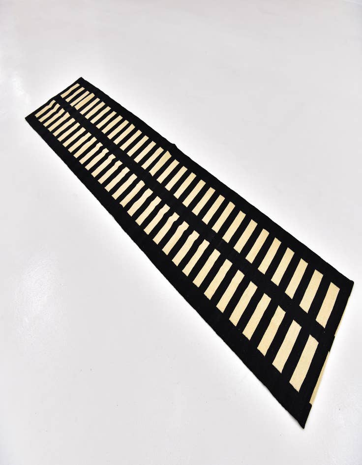 Detail image of  2' 5 x 10' 2  Hand Woven Kilim Modern Wool Runner Rug