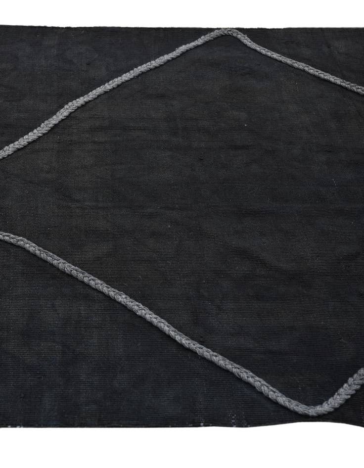 Detail image of  3' 6 x 10'  Hand Woven Kilim Modern Wool Runner Rug