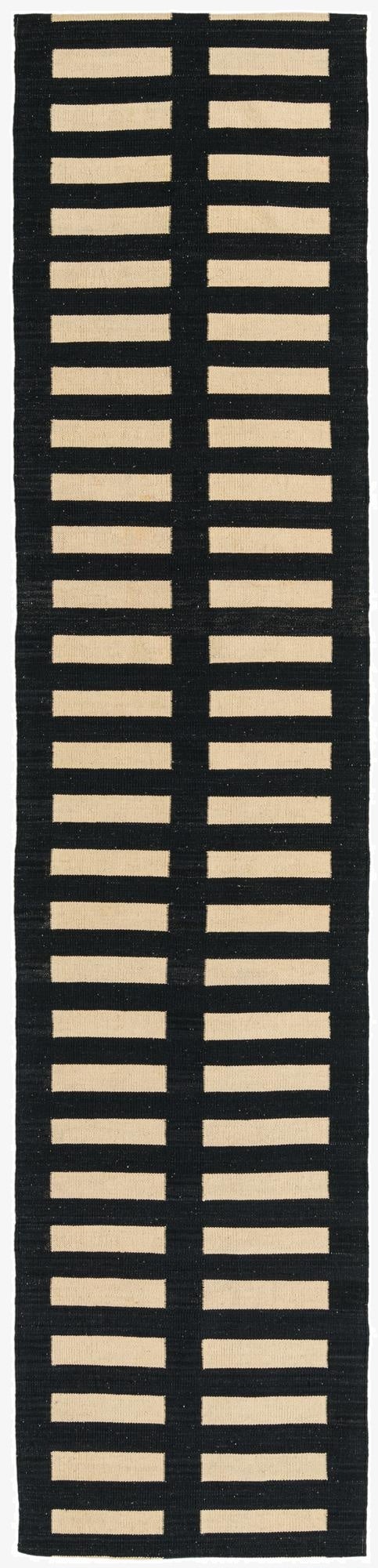  2' 5 x 10' 4  Hand Woven Kilim Modern Wool Runner Rug