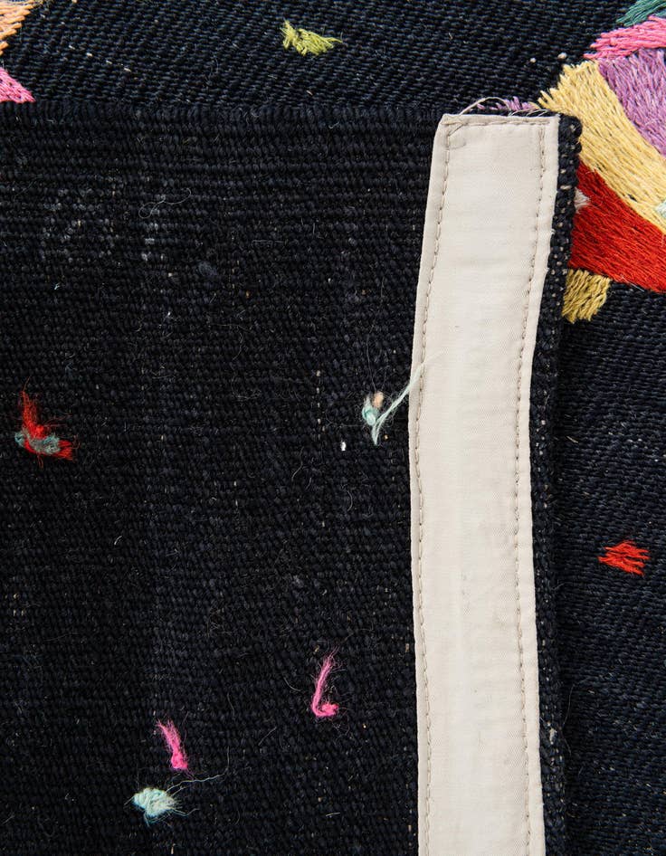 Detail image of  2' 7 x 9' 8  Hand Woven Kilim Suzani Wool Runner Rug