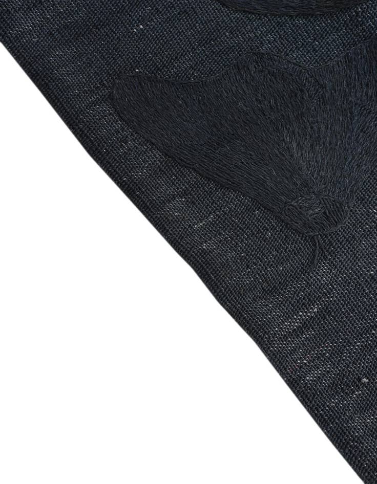 Detail image of  2' 8 x 9' 3  Hand Woven Kilim Suzani Wool Runner Rug