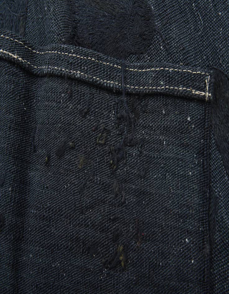 Detail image of  2' 8 x 9' 3  Hand Woven Kilim Suzani Wool Runner Rug