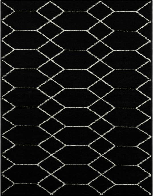 Detail image of  2' x 10' Lattice Frieze Runner Rug
