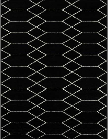 Detail image of  2' 7 x 12' Lattice Frieze Runner Rug