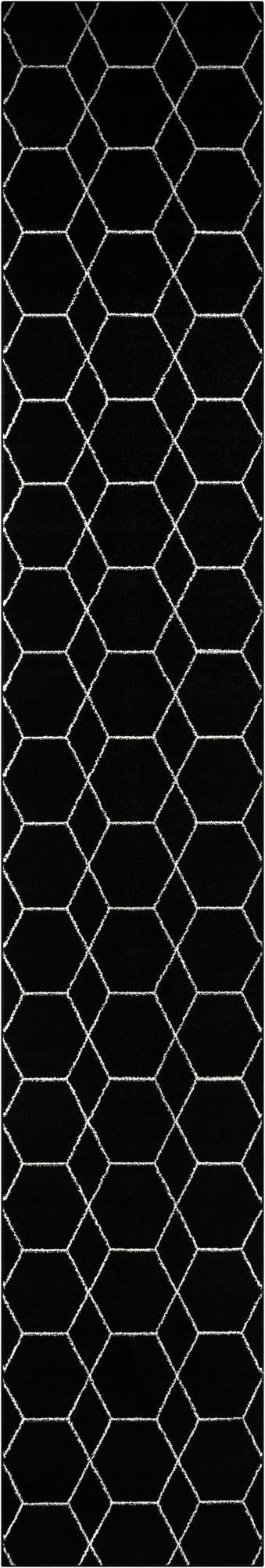  3' 3 x 19' 8 Lattice Frieze Runner Rug