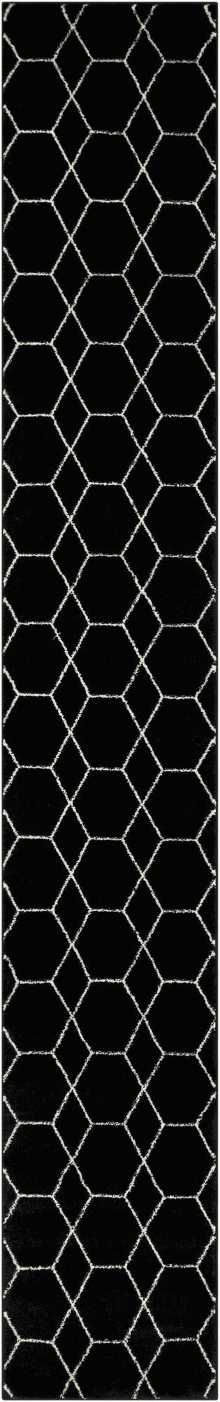 Primary image  2' x 13' Lattice Frieze Runner Rug