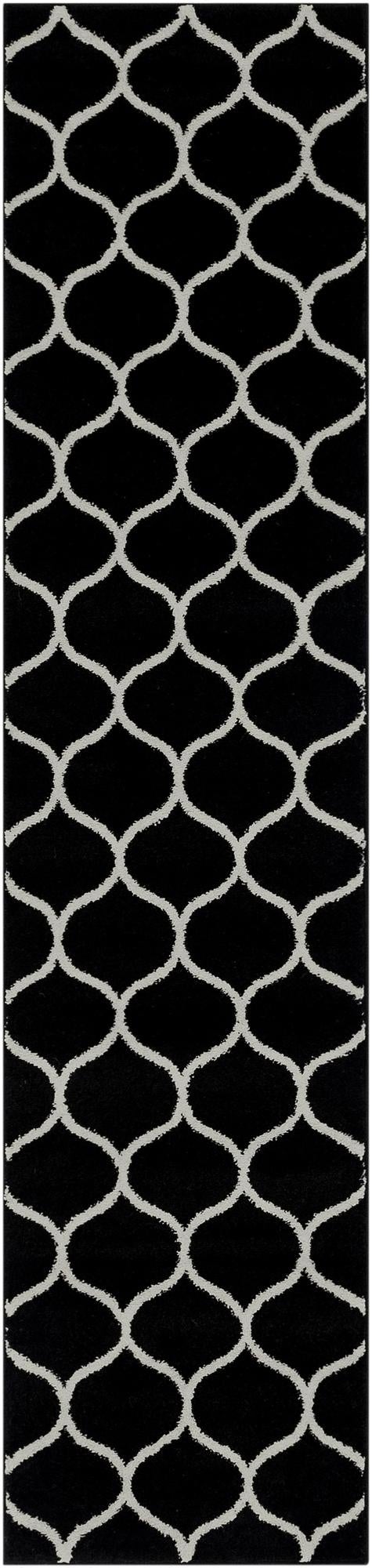  2' x 9' Lattice Frieze Runner Rug