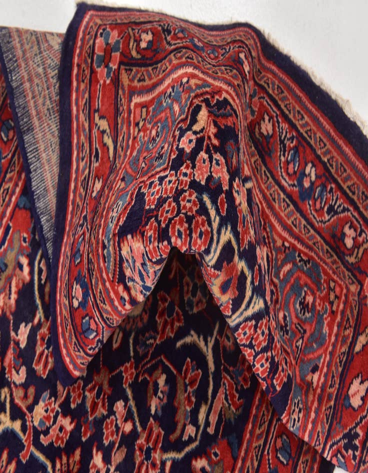 Detail image of  3' 6 x 11' 2  Hand Knotted Mahal Persian Wool Runner Rug