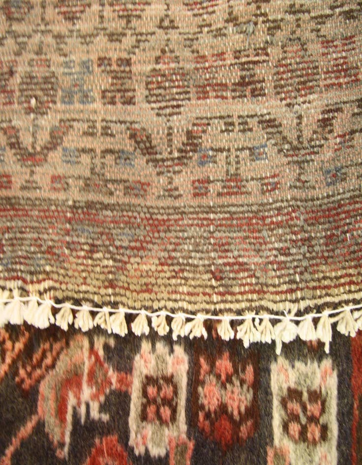 Detail image of  3' 7 x 10' 9  Hand Knotted Malayer Persian Wool Runner Rug