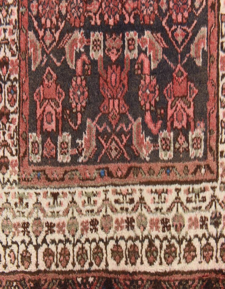 Detail image of  3' 7 x 10' 9  Hand Knotted Malayer Persian Wool Runner Rug