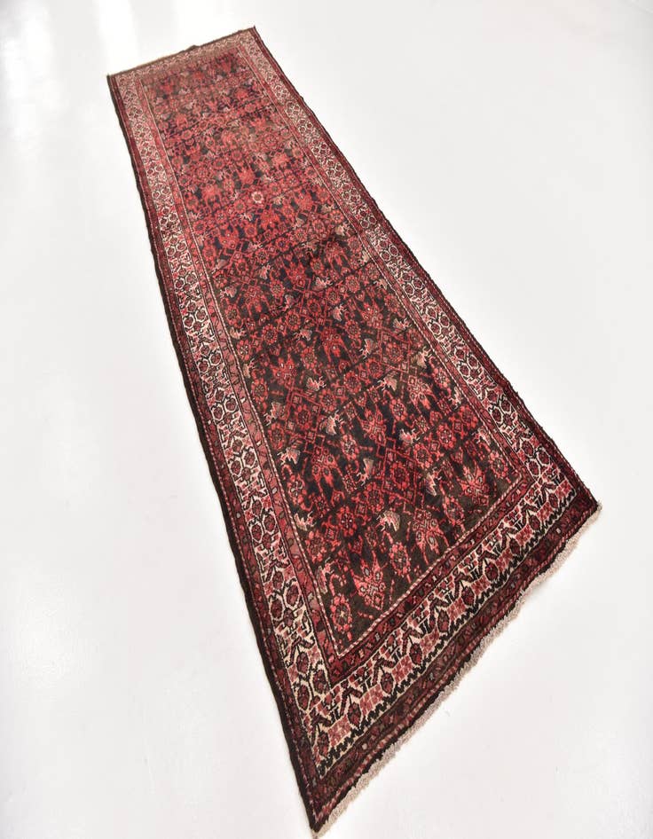 Detail image of  3' 8 x 10' 2  Hand Knotted Malayer Persian Wool Runner Rug