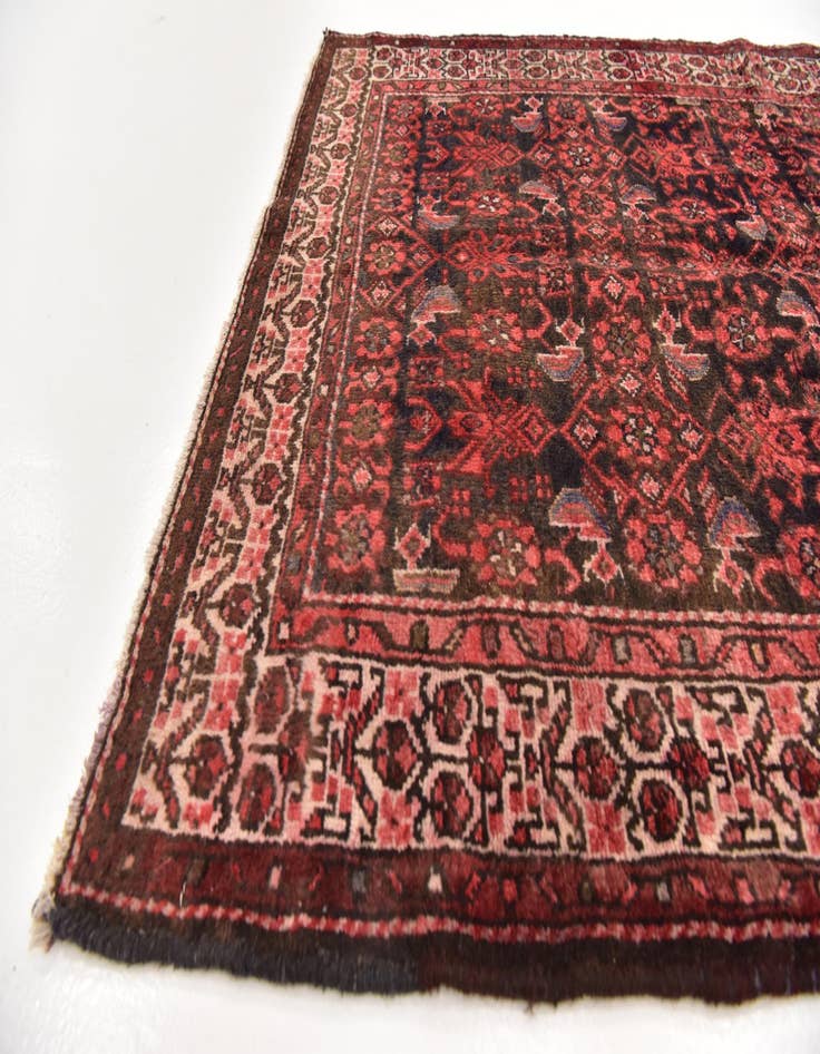 Detail image of  3' 8 x 10' 2  Hand Knotted Malayer Persian Wool Runner Rug