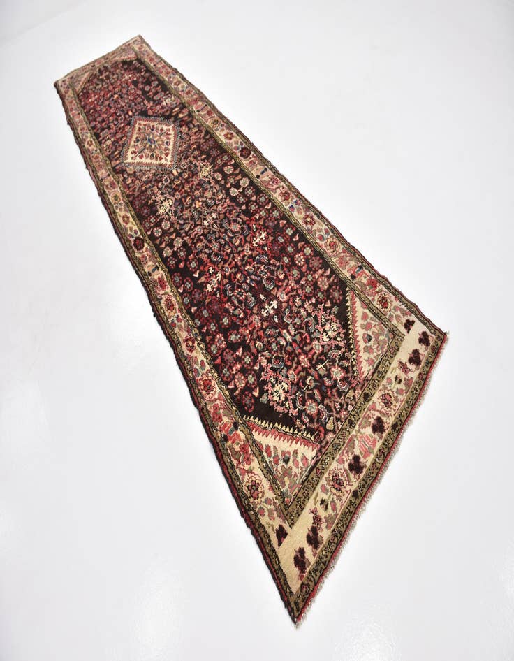 Detail image of  3' 7 x 12'  Hand Knotted Malayer Persian Wool Runner Rug