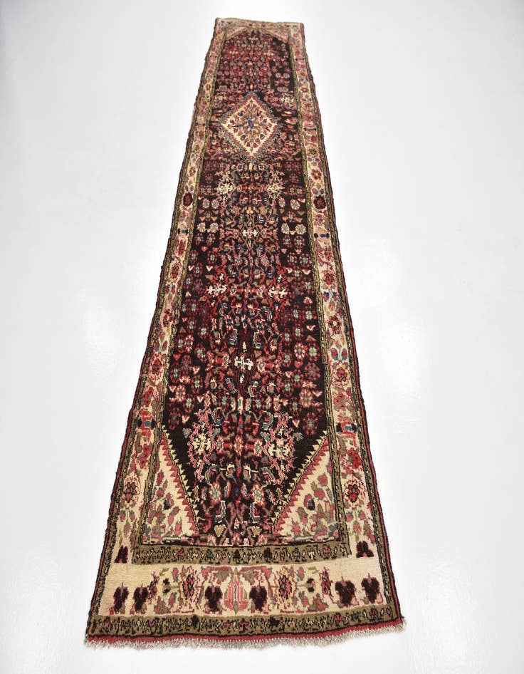 Detail image of  3' 7 x 12'  Hand Knotted Malayer Persian Wool Runner Rug