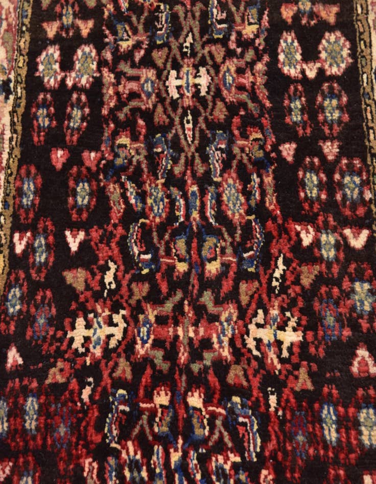 Detail image of  3' 7 x 12'  Hand Knotted Malayer Persian Wool Runner Rug
