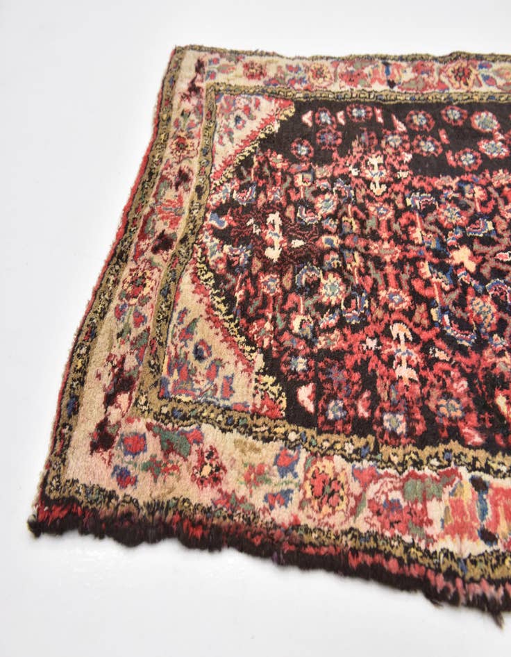 Detail image of  3' 7 x 12'  Hand Knotted Malayer Persian Wool Runner Rug