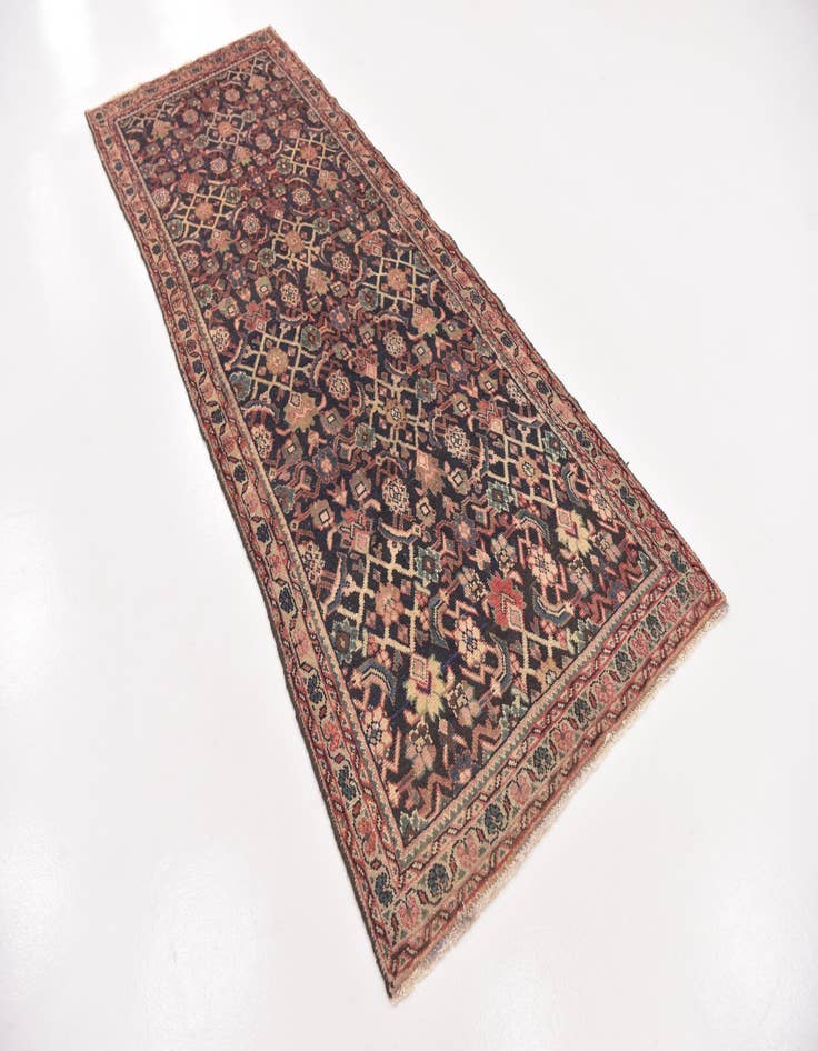 Detail image of  3' 8 x 10' 3  Hand Knotted Malayer Persian Wool Runner Rug