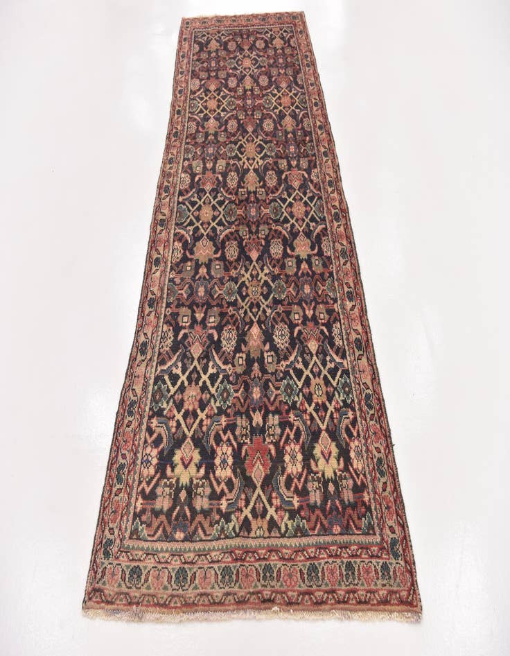 Detail image of  3' 8 x 10' 3  Hand Knotted Malayer Persian Wool Runner Rug