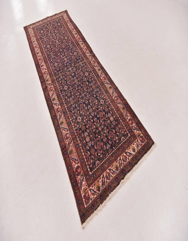 Detail image of  3' 5 x 9' 9  Hand Knotted Malayer Persian Wool Runner Rug