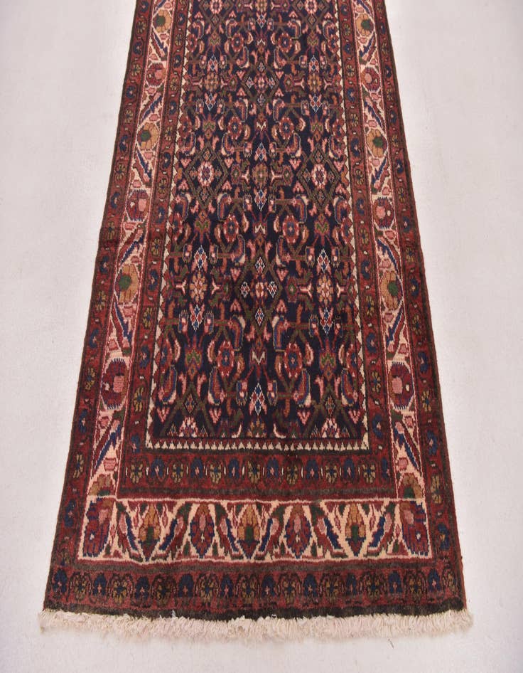 Detail image of  3' 5 x 9' 9  Hand Knotted Malayer Persian Wool Runner Rug