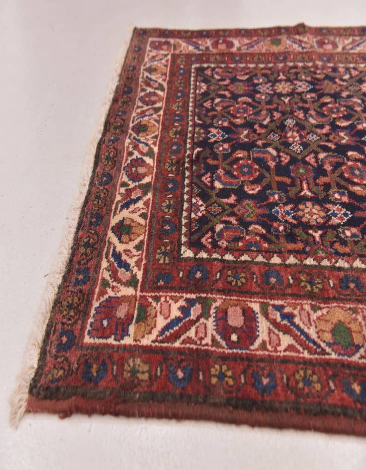 Detail image of  3' 5 x 9' 9  Hand Knotted Malayer Persian Wool Runner Rug