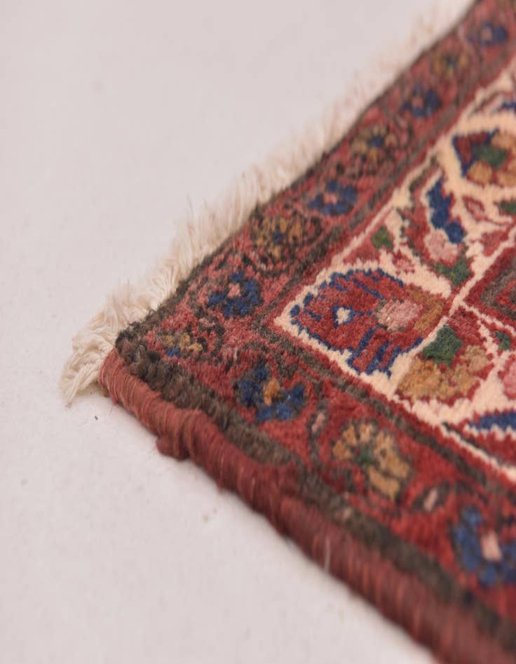 Detail image of  3' 5 x 9' 9  Hand Knotted Malayer Persian Wool Runner Rug