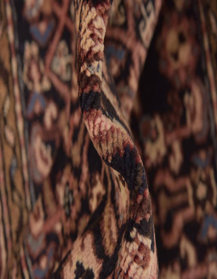 Detail image of  3' 5 x 9' 9  Hand Knotted Malayer Persian Wool Runner Rug