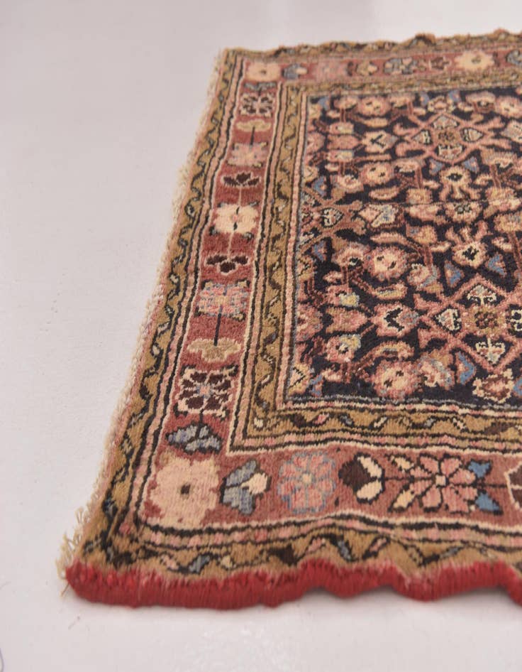 Detail image of  3' 5 x 9' 9  Hand Knotted Malayer Persian Wool Runner Rug