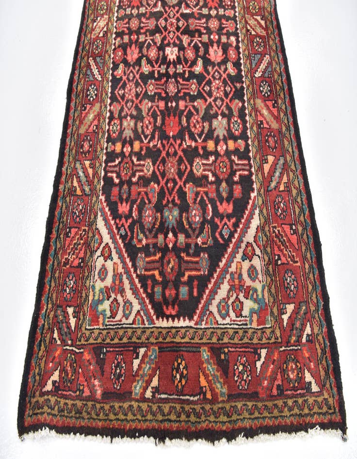 Detail image of  3' 6 x 10' 4  Hand Knotted Malayer Persian Wool Runner Rug