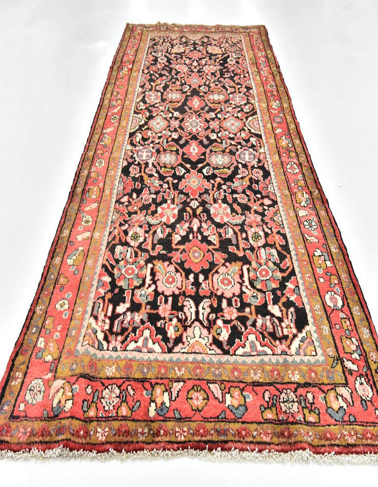 Detail image of  4' 10 x 10' 6  Hand Knotted Malayer Persian Wool Runner Rug