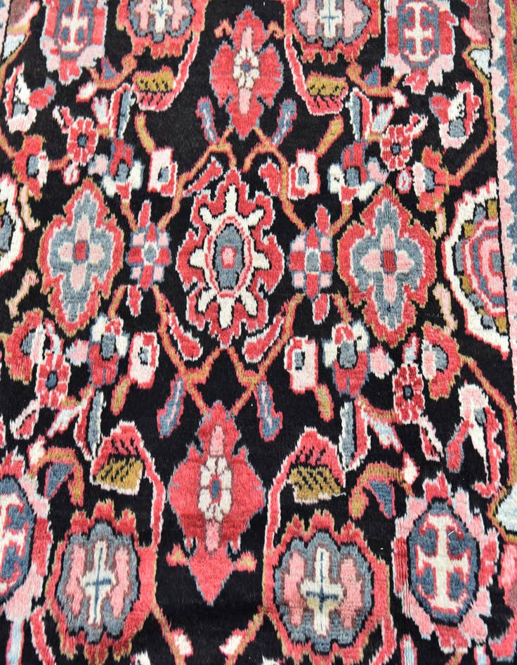 Detail image of  4' 10 x 10' 6  Hand Knotted Malayer Persian Wool Runner Rug