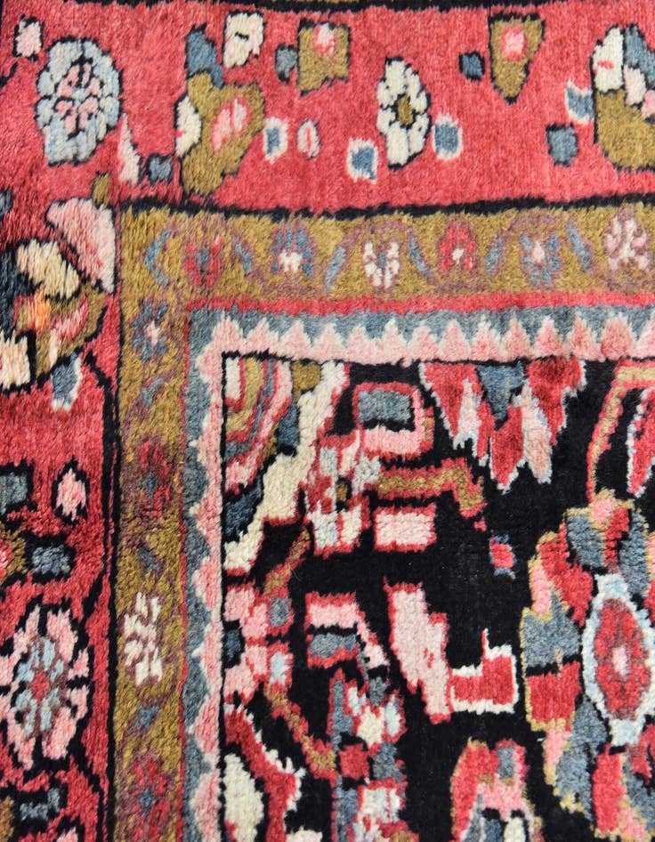 Detail image of  4' 10 x 10' 6  Hand Knotted Malayer Persian Wool Runner Rug