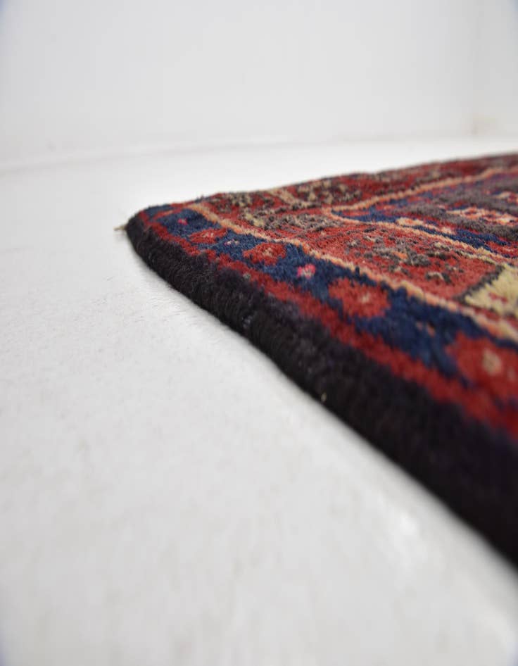Detail image of 4' 10 x 12' 10 Hand Knotted Meshkin Persian Wool Runner Rug