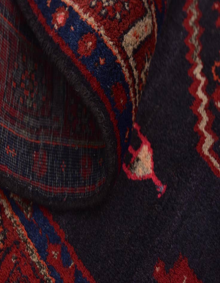 Detail image of 4' 10 x 12' 10 Hand Knotted Meshkin Persian Wool Runner Rug