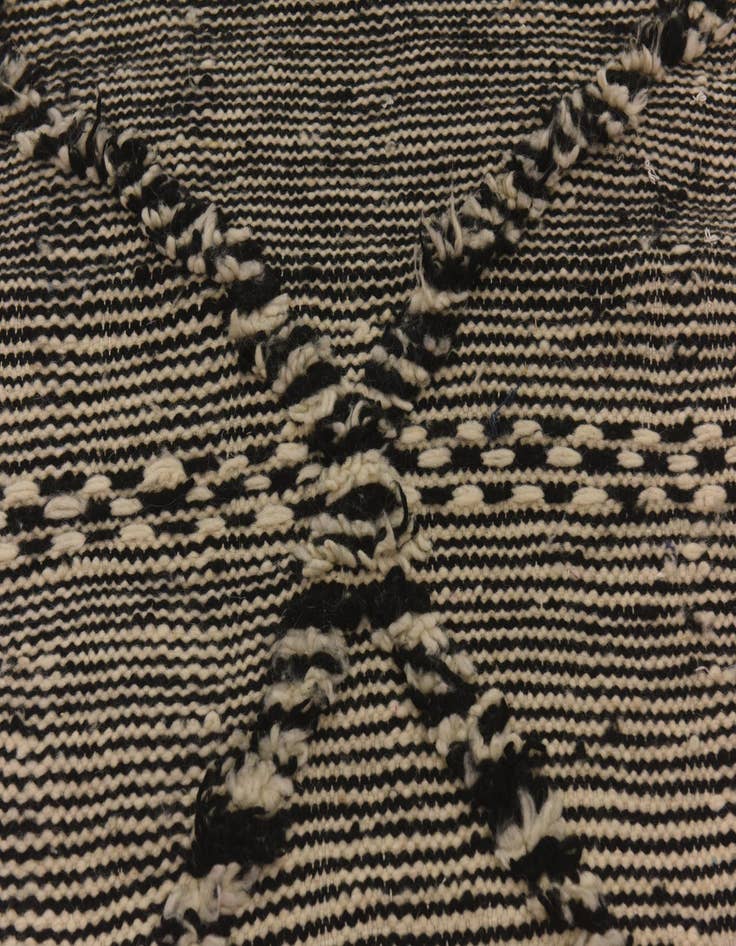 Detail image of  2' 7 x 9' 11  Hand Knotted Moroccan Wool Runner Rug