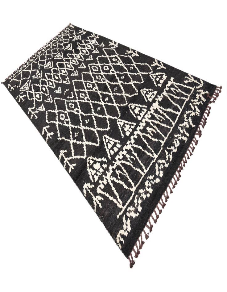 Detail image of  6' x 12' 4  Hand Knotted Moroccan Wool Runner Rug