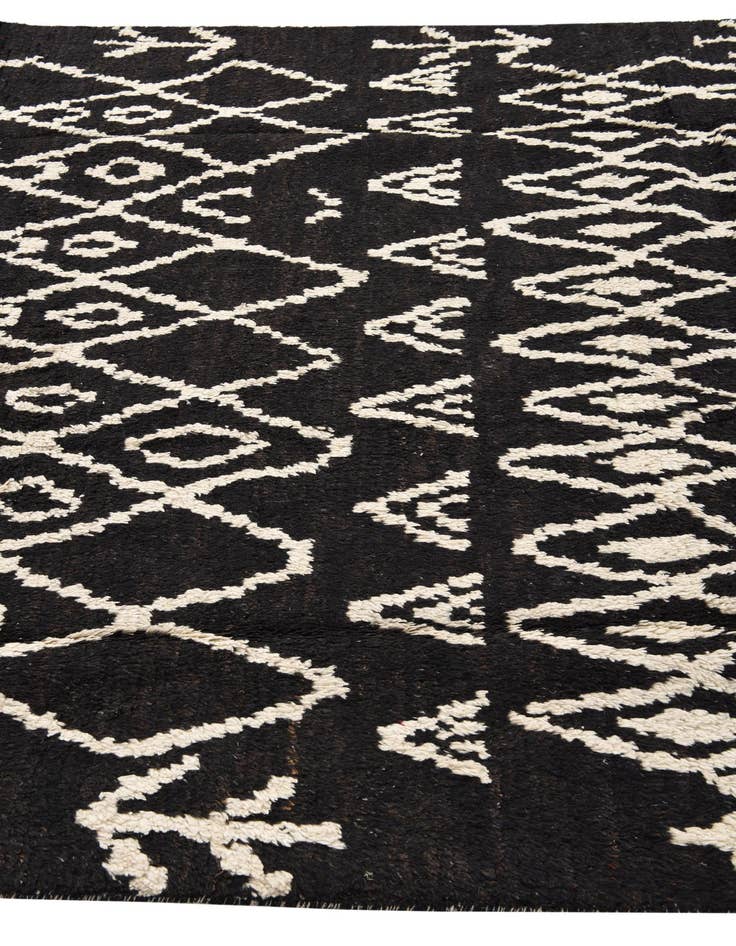 Detail image of  6' x 12' 4  Hand Knotted Moroccan Wool Runner Rug