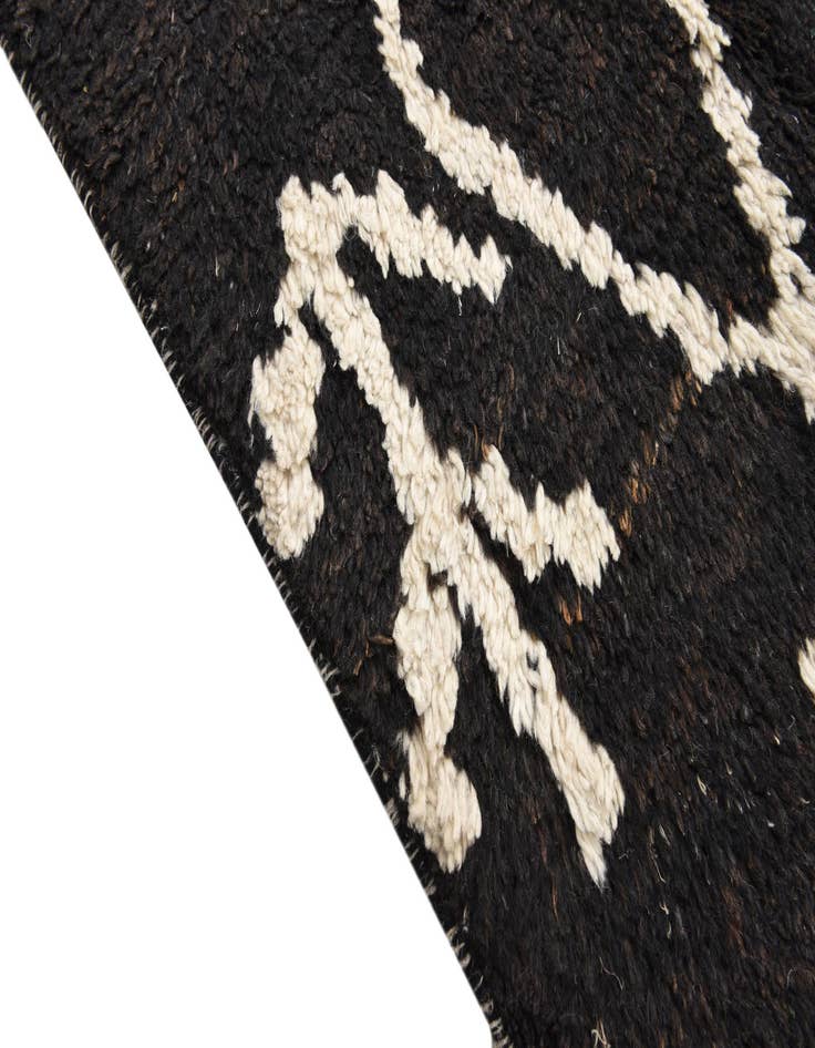 Detail image of  6' x 12' 4  Hand Knotted Moroccan Wool Runner Rug