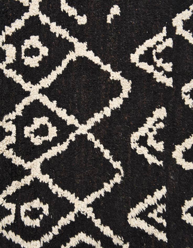 Detail image of  6' x 12' 4  Hand Knotted Moroccan Wool Runner Rug