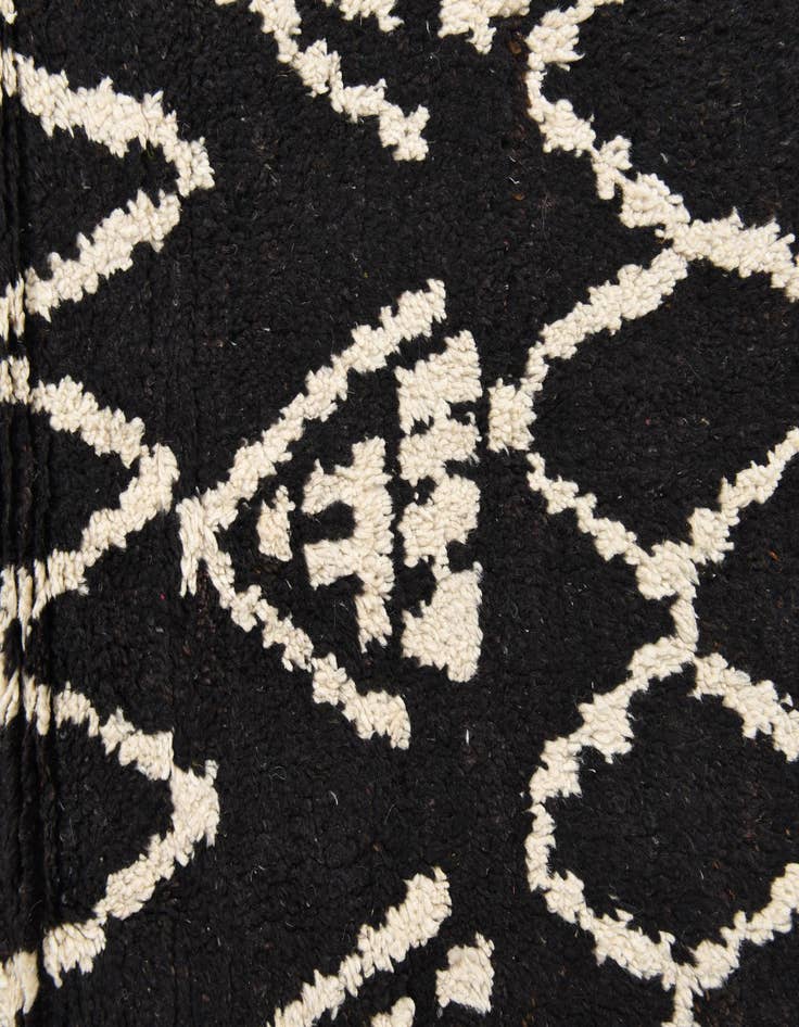 Detail image of  6' x 12' 4  Hand Knotted Moroccan Wool Runner Rug