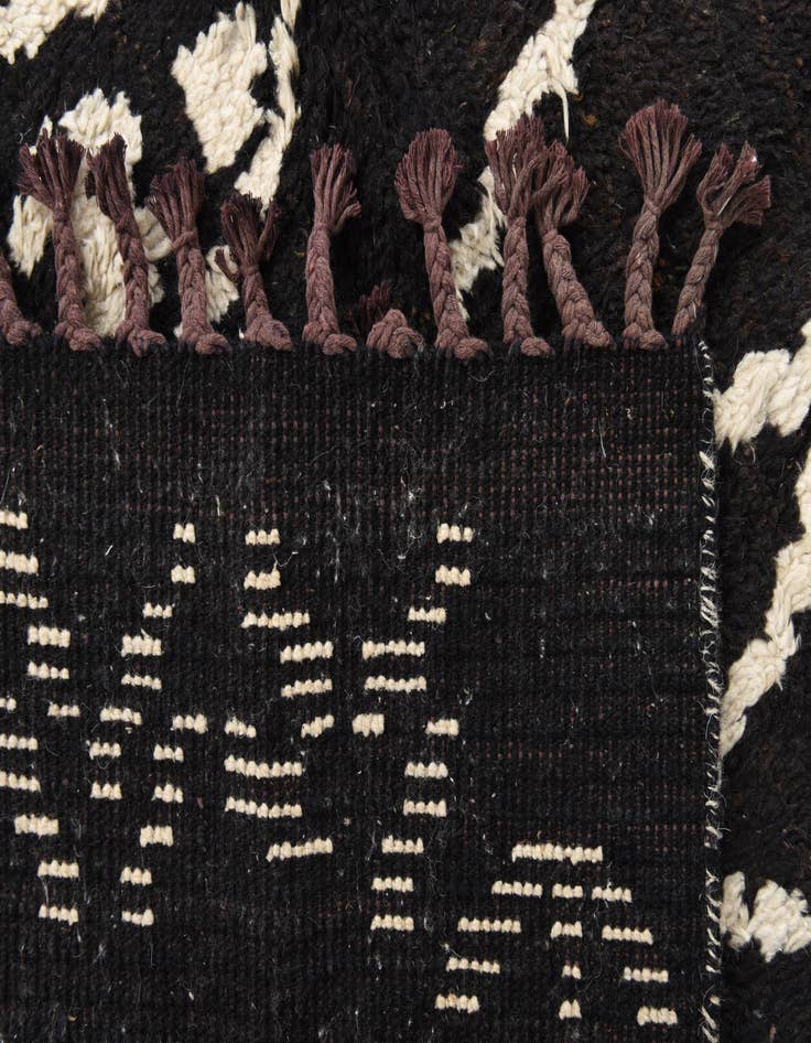 Detail image of  6' x 12' 4  Hand Knotted Moroccan Wool Runner Rug