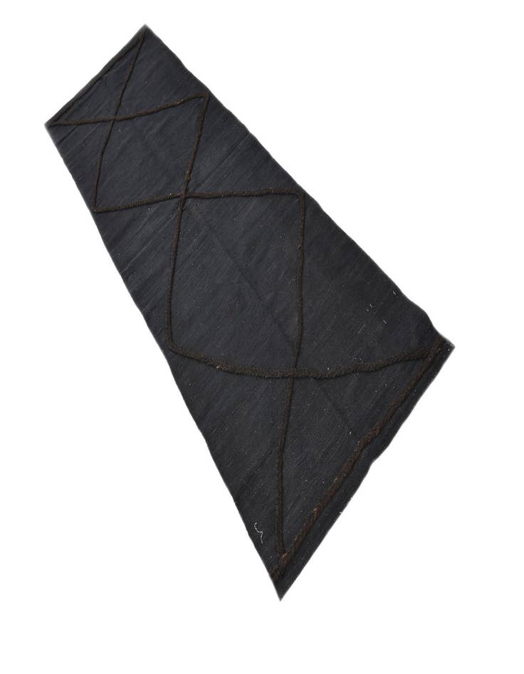 Detail image of  2' 4 x 7' 11  Hand Knotted Moroccan Wool Runner Rug