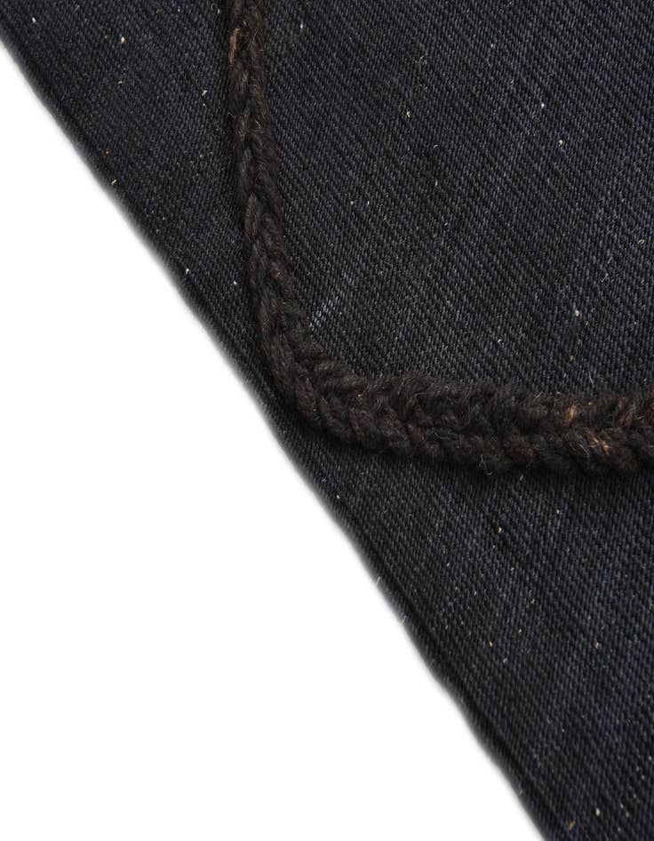 Detail image of  2' 4 x 7' 11  Hand Knotted Moroccan Wool Runner Rug