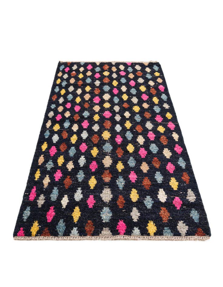 Detail image of  3' 1 x 6' 4  Hand Knotted Moroccan Wool Runner Rug