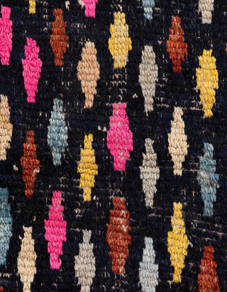Detail image of  3' 1 x 6' 4  Hand Knotted Moroccan Wool Runner Rug