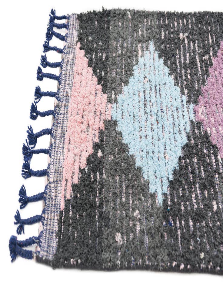 Detail image of  2' 6 x 14' 5  Hand Knotted Moroccan Wool Runner Rug