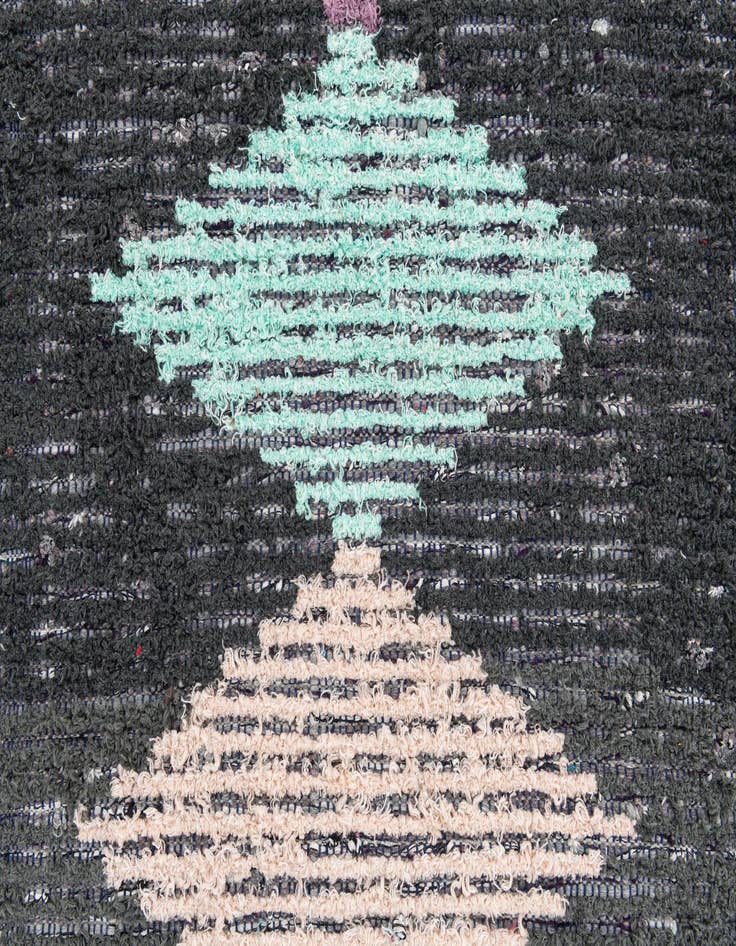 Detail image of  2' 6 x 14' 5  Hand Knotted Moroccan Wool Runner Rug